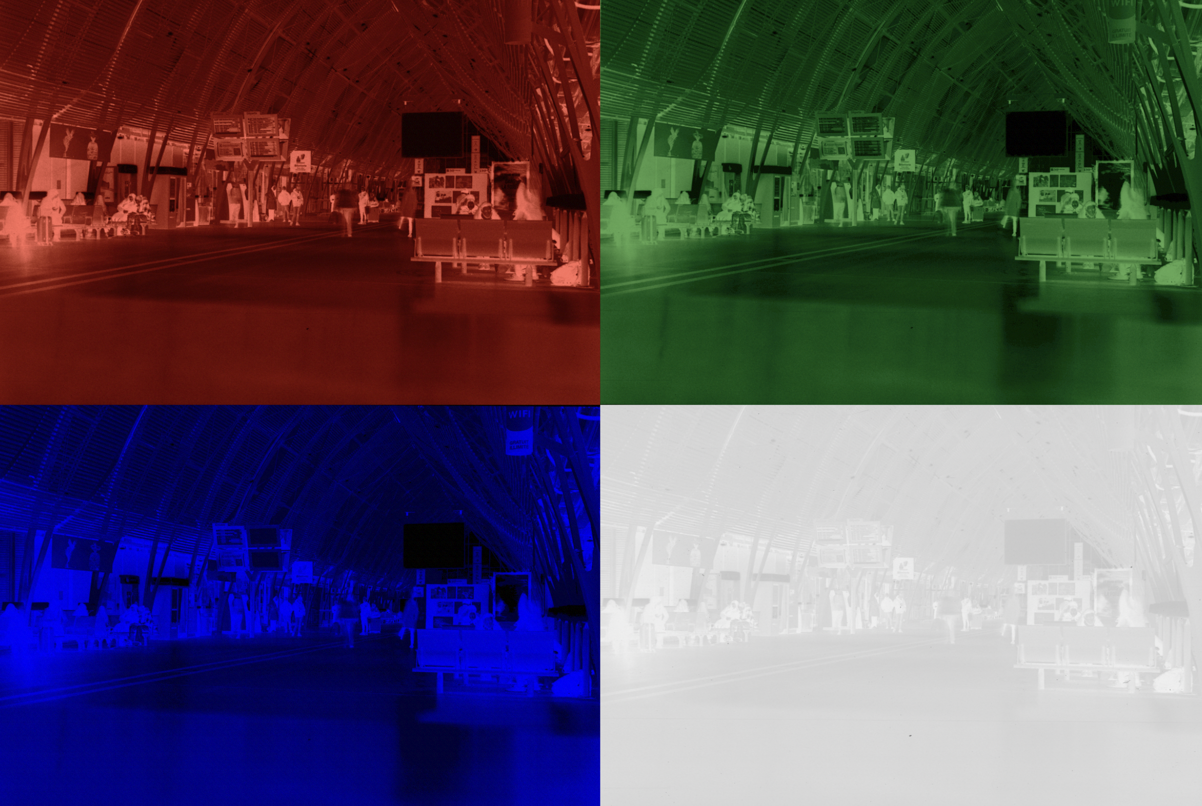 the 4 channels of a picture